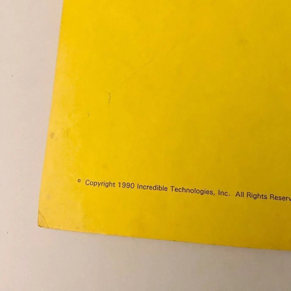 Vintage 1990 Hot Shots Tennis Strata Instruction Arcade Game Manual - Picture 7 of 16